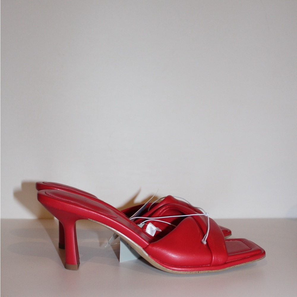 New With Tags Women’s Red Monica  Mule Heels - A New day Size 7.5
